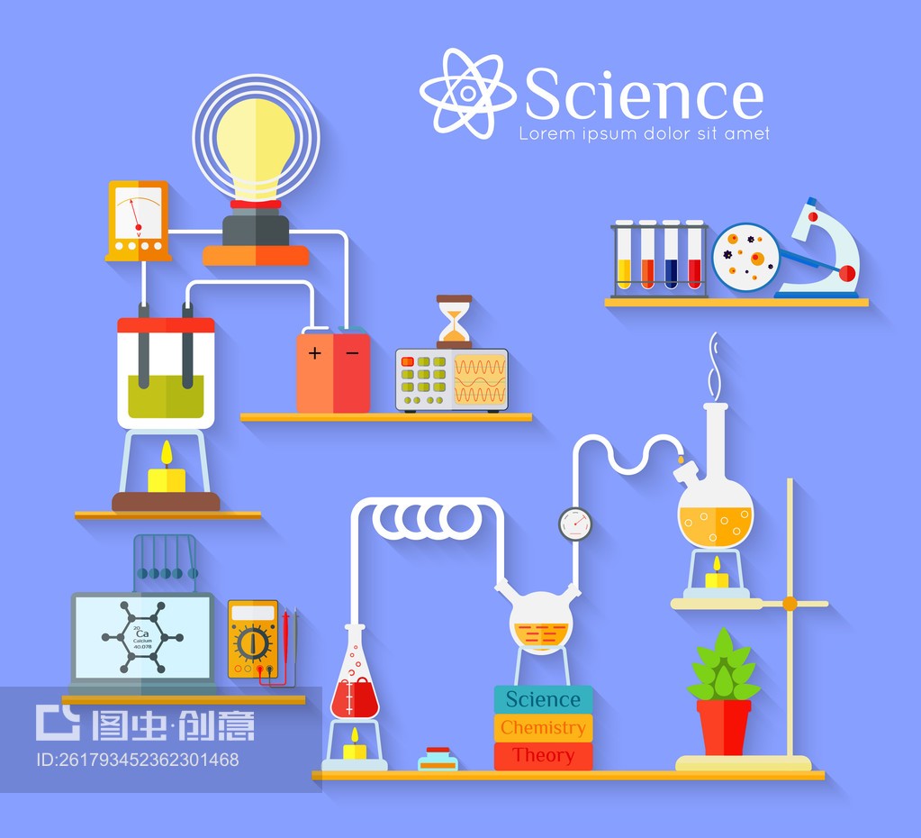 化學實驗室工作區Chemical laboratory workspace